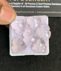 Natural Rose Quartz Gemstone Checker Cut Fancy Shape Cabochon High Quality Loose Gemstones For Jewelry Making 15x14 MM Size 6 Pcs V4961