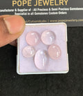 Natural Rose Quartz Gemstone Smooth Oval Shape Cabochon High Quality Loose Gemstones For Jewelry Making 11-16 MM Size 5 Pcs V4962