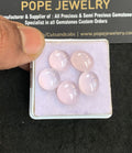 Natural Rose Quartz Gemstone Smooth Oval Shape Cabochon High Quality Loose Gemstones For Jewelry Making 11-16 MM Size 5 Pcs V4963