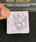 Natural Herkimer Diamond Gemstone Rose Cut Oval Shape Cabochon High Quality Loose Gemstones For Jewelry Making 9-14 MM Size 10 Pcs V4966