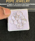 Natural Herkimer Diamond Gemstone Rose Cut Oval Shape Cabochon High Quality Loose Gemstones For Jewelry Making 7-13 MM Size 10 Pcs V4967