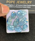 Natural Bi Color Kyanite Gemstone Rose Cut Mix Shape Cabochon High Quality Loose Gemstones For Jewelry Making 13-19 MM Size 8 Pcs V4979