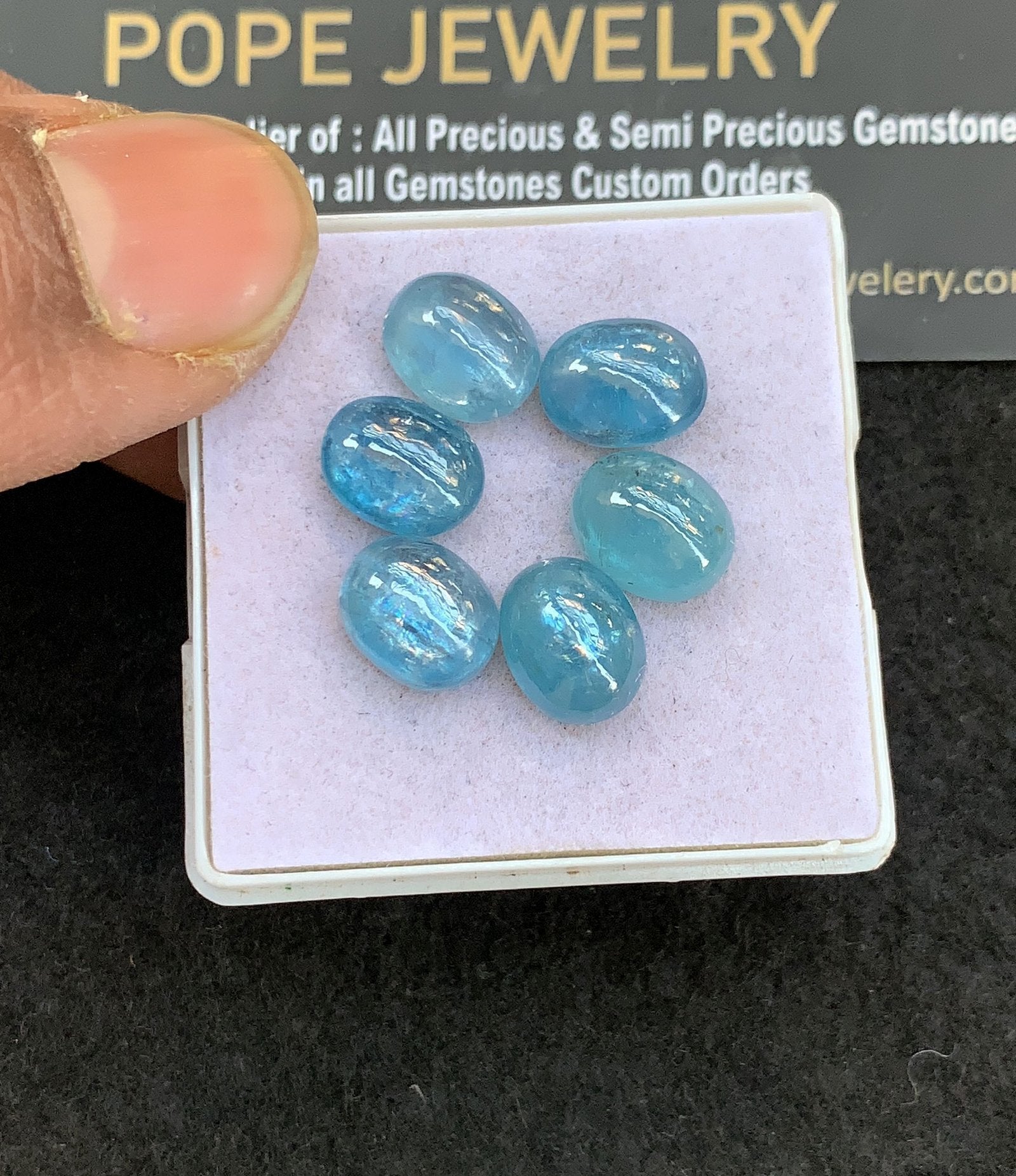 Natural Teal Green Kyanite Gemstone Smooth Oval Shape Cabochon High Quality Loose Gemstones For Jewelry Making 10x8 MM Size 6 Pcs V4982