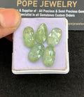 Natural Mint Kyanite Gemstone Rose Cut Fancy Shape Cabochon High Quality Loose Gemstones For Jewelry Making 14-15 MM Size 5 Pcs V4991