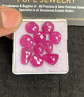 Natural Pink Sapphire Gemstone Rose Cut Fancy Shape Cabochon High Quality Loose Gemstones For Jewelry Making 8-12 MM Size 10 Pcs V5015