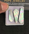 Natural Mother Of Pearl Gemstone Smooth Coffin Shape Cabochon High Quality Loose Gemstones For Jewelry Making 25-32 MM Size 3 Pcs V5017