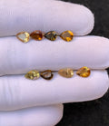 Natural Tourmaline Gemstone Faceted Cut Pear Shape High Quality Loose Gemstones For Jewelry Making 7-8 MM Size 8 Pcs V4507