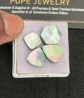 Natural Mother Of Pearl Gemstone Smooth Mix Shape Cabochon High Quality Loose Gemstones For Jewelry Making 11-17 MM Size 4 Pcs V5022