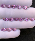 Natural Amethyst Gemstone Faceted Cut Pear Shape High Quality Loose Gemstones For Jewelry Making 6-9 MM Size 14 Pcs V4512