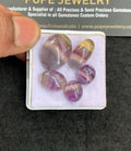Natural Fluorite Gemstone Smooth Oval Shape Cabochon High Quality Loose Gemstones For Jewelry Making 11-20 MM Size 5 Pcs V5031