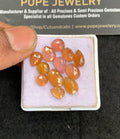 Natural Thailand Sapphire Gemstone Rose Cut Mix Shape Cabochon High Quality Loose Gemstones For Jewelry Making 6-10 MM Size 12 Pcs V5038