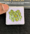 Natural Peridot Gemstone Smooth Mix Shape Cabochon High Quality Loose Gemstones For Jewelry Making 5-8 MM Size 17 Pcs V5040
