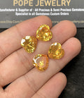 Zircon Gemstone Faceted Cut Heart Shape High Quality Loose Gemstones For Jewelry Making 12 MM Size 4 Pcs SM24943