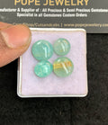 Natural Amazonite & Golden Rutile Doublet Gemstone Smooth Mix Shape Cabochon High Quality Loose Gemstones For Jewelry Making 10-12 MM Size 4 Pcs V5042