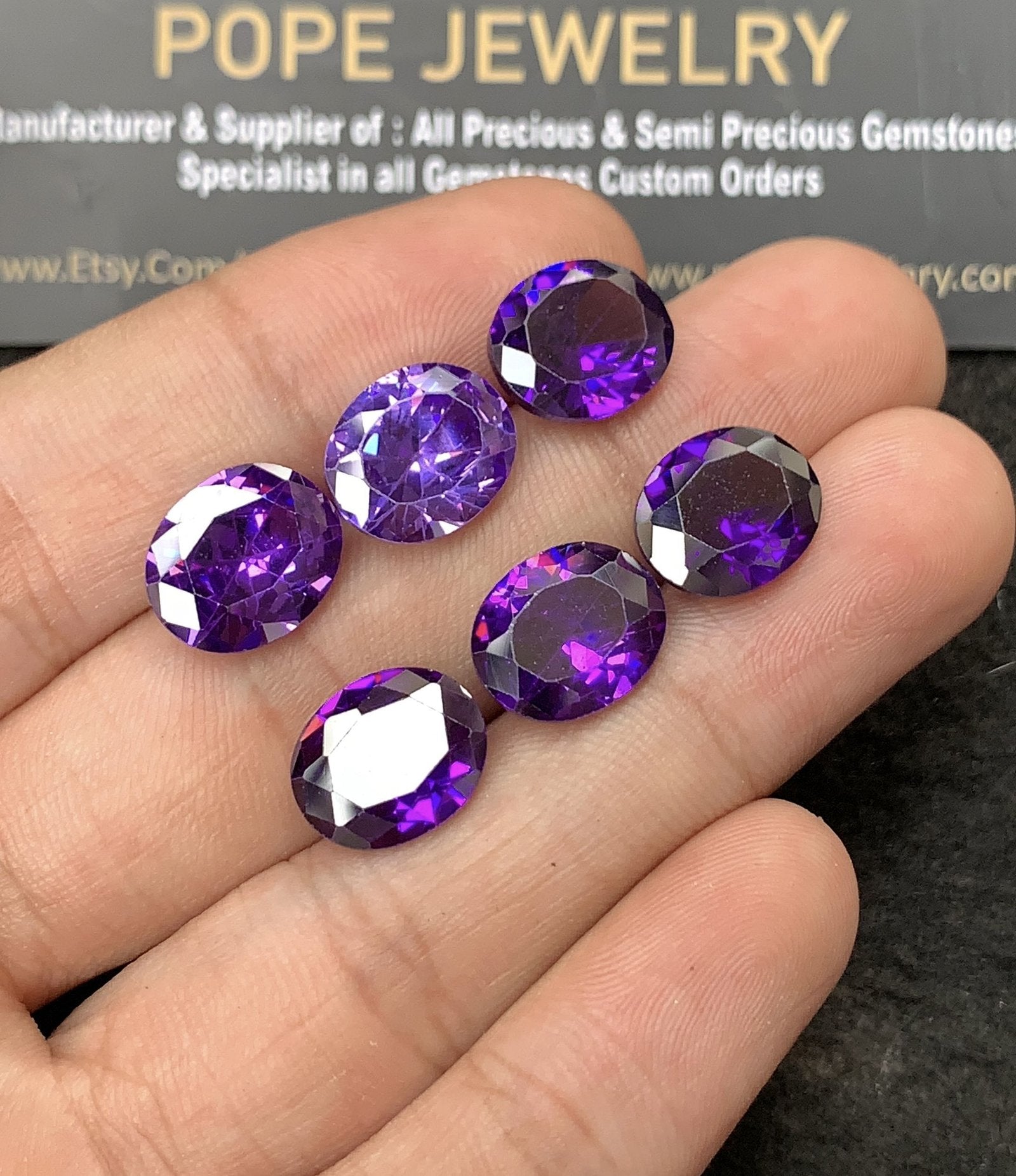 Zircon Gemstone Faceted Cut Oval Shape High Quality Loose Gemstones For Jewelry Making 12x10 MM Size 6 Pcs SM24948