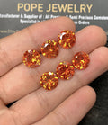 Zircon Gemstone Faceted Cut Round Shape High Quality Loose Gemstones For Jewelry Making 10 MM Size 6 Pcs SM24955