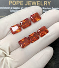 Zircon Gemstone Faceted Cut Rectangle Shape High Quality Loose Gemstones For Jewelry Making 10x8 MM Size 6 Pcs SM24959