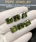 Zircon Gemstone Faceted Cut Rectangle Shape High Quality Loose Gemstones For Jewelry Making 11x9 MM Size 6 Pcs SM24963