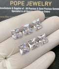 Zircon Gemstone Faceted Cut Cushion Shape High Quality Loose Gemstones For Jewelry Making 9 MM Size 6 Pcs SM24976