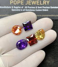 Zircon Gemstone Faceted Cut Mix Shape High Quality Loose Gemstones For Jewelry Making 9-12 MM Size 5 Pcs SM24980