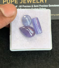 Natural Tanzanite Gemstone Smooth Mix Shape Cabochon High Quality Loose Gemstones For Jewelry Making 11-16 MM Size 3 Pcs V5058