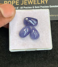 Natural Tanzanite Gemstone Smooth Mix Shape Cabochon High Quality Loose Gemstones For Jewelry Making 13-14 MM Size 3 Pcs V5059
