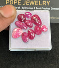 Natural Ruby Gemstone Rose Cut Fancy Shape Cabochon High Quality Loose Gemstones For Jewelry Making 8-13 MM Size 10 Pcs V5063