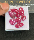 Natural Ruby Gemstone Rose Cut Fancy Shape Cabochon High Quality Loose Gemstones For Jewelry Making 8-15 MM Size 8 Pcs V5064