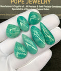Natural Amazonite Gemstone Smooth Mix Shape Cabochon Loose Gemstone For Jewelry Making Wholesalegems 15-27 MM Size 7 Pcs SM25276