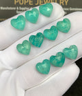 Natural Amazonite Doublet Gemstone Rose Cut Heart Shape Cabochon Loose Gemstone For Jewelry Making Wholesalegems 10 MM Size 10 Pcs SM25279