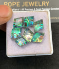 Natural Abalone Shell Pearl Doublet Gemstone Step Cut Fancy Shape Cabochon High Quality Loose Gemstones For Jewelry Making 12-14 MM Size 7 Pcs V5148