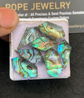 Natural Abalone Shell Pearl Doublet Gemstone Step Cut Mix Shape Cabochon High Quality Loose Gemstones For Jewelry Making 20x10 MM Size 7 Pcs V5150