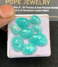 Natural Amazonite Gemstone Rose Cut Fancy Shape Cabochon High Quality Loose Gemstones For Jewelry Making 10-13 MM Size 8 Pcs V5151