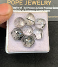 Natural Black Rutile Gemstone Rose Cut Mix Shape Cabochon High Quality Loose Gemstones For Jewelry Making 10-12 MM Size 7 Pcs V5154