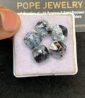 Natural Dendrite Opal Gemstone Rose Cut Cushion Shape Cabochon High Quality Loose Gemstones For Jewelry Making 10 MM Size 5 Pcs V5163
