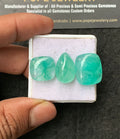 Natural Beryl Gemstone Smooth Mix Shape Cabochon High Quality Loose Gemstones For Jewelry Making 15-20 MM Size 3 Pcs V3018