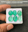 Natural Beryl Gemstone Smooth Oval Shape Cabochon High Quality Loose Gemstones For Jewelry Making 13-15 MM Size 6 Pcs V3026