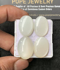 Natural White Moonstone Gemstone Smooth Oval Shape Cabochon High Quality Loose Gemstones For Jewelry Making 22-24 MM Size 4 Pcs V3056