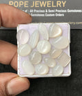 Natural White Moonstone Gemstone Smooth Mix Shape Cabochon High Quality Loose Gemstones For Jewelry Making 9-15 MM Size 14 Pcs V3058