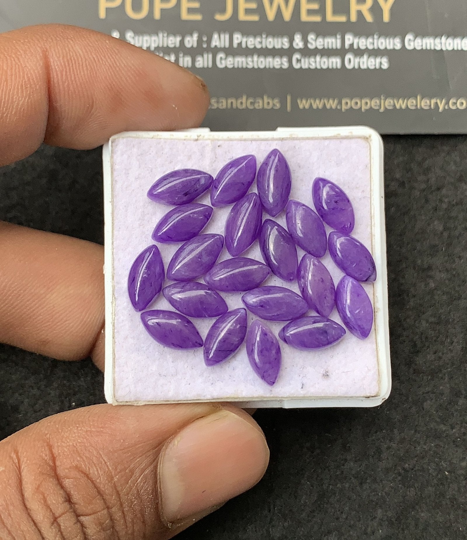 Charoite Quartz Gemstone Smooth Marquise Shape Cabochon High Quality Loose Gemstones For Jewelry Making 10x5 MM Size 20 Pcs V3066