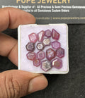Natural Silky Sapphire Gemstone Step Cut Mix Shape Cabochon High Quality Loose Gemstones For Jewelry Making 6-10 MM Size 15 Pcs V3089