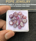 Natural Silky Sapphire Gemstone Step Cut Mix Shape Cabochon High Quality Loose Gemstones For Jewelry Making 6-10 MM Size 15 Pcs V3094