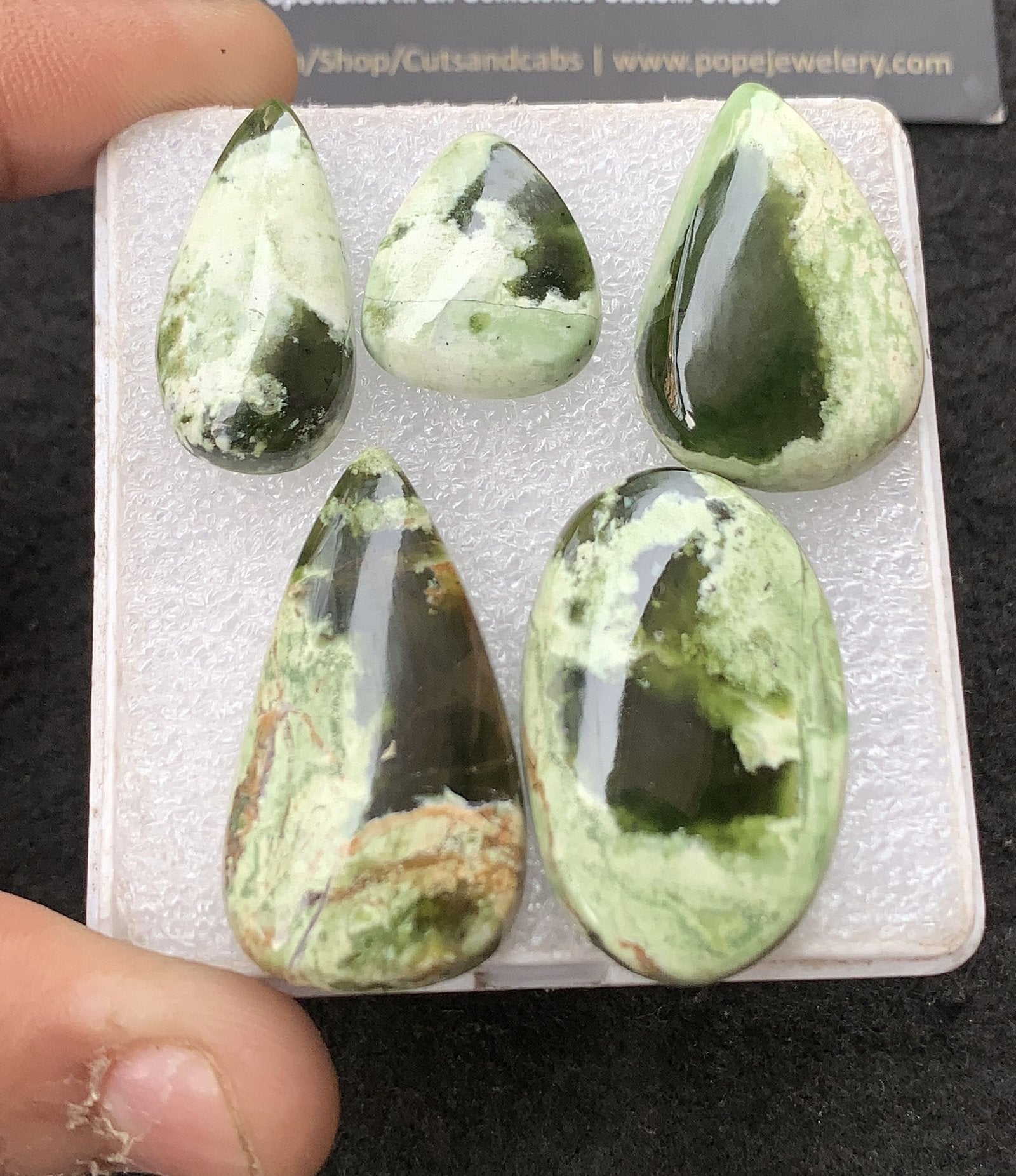 Natural Chrome Gemstone Smooth Mix Shape Cabochon High Quality Loose Gemstones For Jewelry Making 19-36 MM Size 5 Pcs V4311