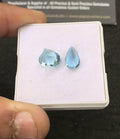 Natural Sky Blue Topaz Gemstone Faceted Cut Mix Shape High Quality Loose Gemstones For Jewelry Making 10-11 MM Size 2 Pcs V4315