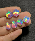 Aurora Opal Doublet Gemstone Step Cut Mix Shape Cabochon High Quality Loose Gemstones For Jewelry Making Wholesalegems 12-14 MM Size 3 Pair SM25719