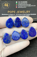 Natural Lapis Lazuli Gemstone Cabochon-Lapis Lazuli Smooth Gemstone Cabs-Lapis Lazuli Smooth Pear-19-20 MM-7 Pcs-Jewelry Supply SM22738