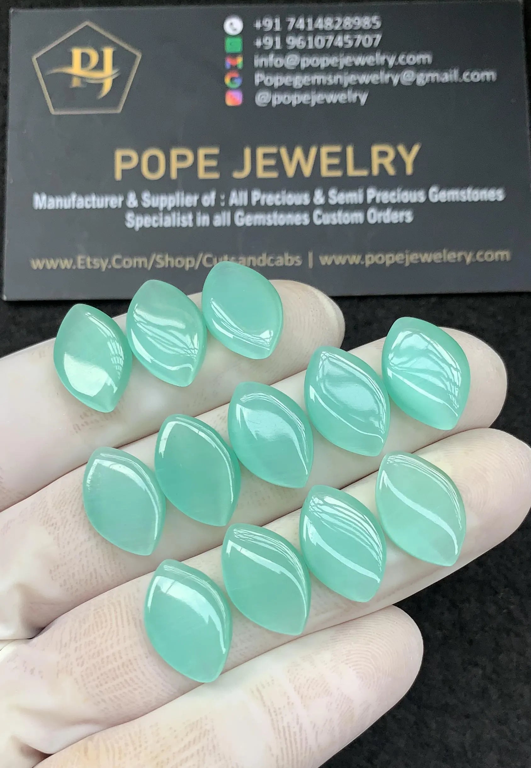 Monalisa Gemstone Cabochon-Monalisa Smooth Gemstone Cabochon-Monalisa Smooth Marquise-15*10 MM-12 Pcs-Jewelry Supply SM21787