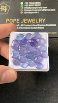 Natural Tanzanite Rose Cut Free Form Cabochons Tanzanite Loose Gemstones Jewelry Supply 7-10 MM Size 20 Pcs SM23194