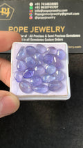 Natural Tanzanite Rose Cut Free Form Cabochons Tanzanite Loose Gemstones Jewelry Supply 7-11 MM Size 20 Pcs SM23195