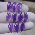 Natural Amethyst Smooth Fancy Shape Cabochon High Quality Loose Gemstones For Jewelry Making 18-19 MM Size 10 Pcs SM23641
